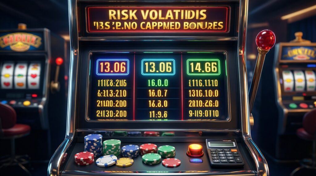 ศัพท์คาสิโนที่มือใหม่ต้องรู้: RTP, Volatility, Wagering, Max Cashout - иллюстрация