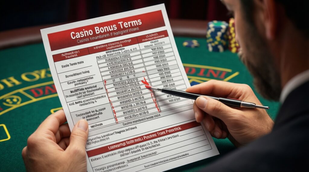 เงื่อนไขโบนัสอ่านยังไงไม่พลาด: Wagering, Game Contribution, ขีดจำกัดถอน และเวลาใช้งาน - иллюстрация