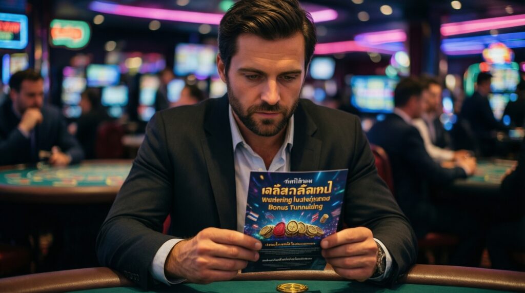 เงื่อนไขโบนัสอ่านยังไงไม่พลาด: Wagering, Game Contribution, ขีดจำกัดถอน และเวลาใช้งาน - иллюстрация