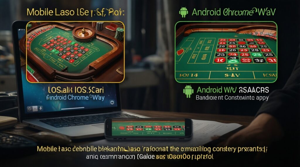 คาสิโนมือถือ: เช็กลิสต์แอป/เว็บที่ลื่นไหลบน iOS และ Android - иллюстрация