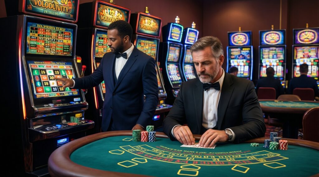 Slots vs Table Games: Choosing the Right Game Type for Your Bankroll and Goals - иллюстрация