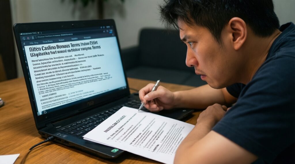 เงื่อนไขโบนัสที่ต้องอ่าน: ถอนยากเพราะอะไร (wagering, max bet, game weighting) - иллюстрация